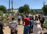 Генеральный директор ГУП РК «Вода Крыма» встретился с жителями ул. Привокзальной в г. Саки.