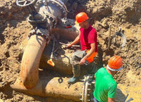 В Ленинском районе заменили 2,5 километра магистрального водовода