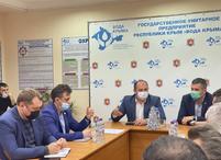 Встреча министра ЖКХ РК Сергея Донца с трудовым коллективом Симферопольского филиала.