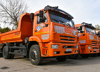 Максим Новик вручил филиалам ключи от новых самосвалов на базе КАМАЗ