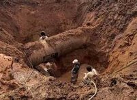 Устранение аварии на Евпаторийском магистральном водоводе  