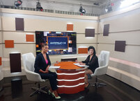 Ольга Рябенькая дала интервью журналистам ТРК 