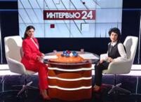 Ольга Рябенькая дала интервью журналистам ТРК 